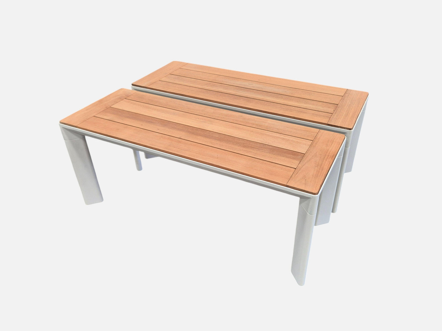 Bancs en aluminium Addis blancs (2)