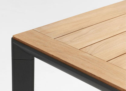 Table Addis en teck et aluminium