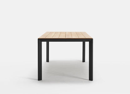 Table Addis en teck et aluminium