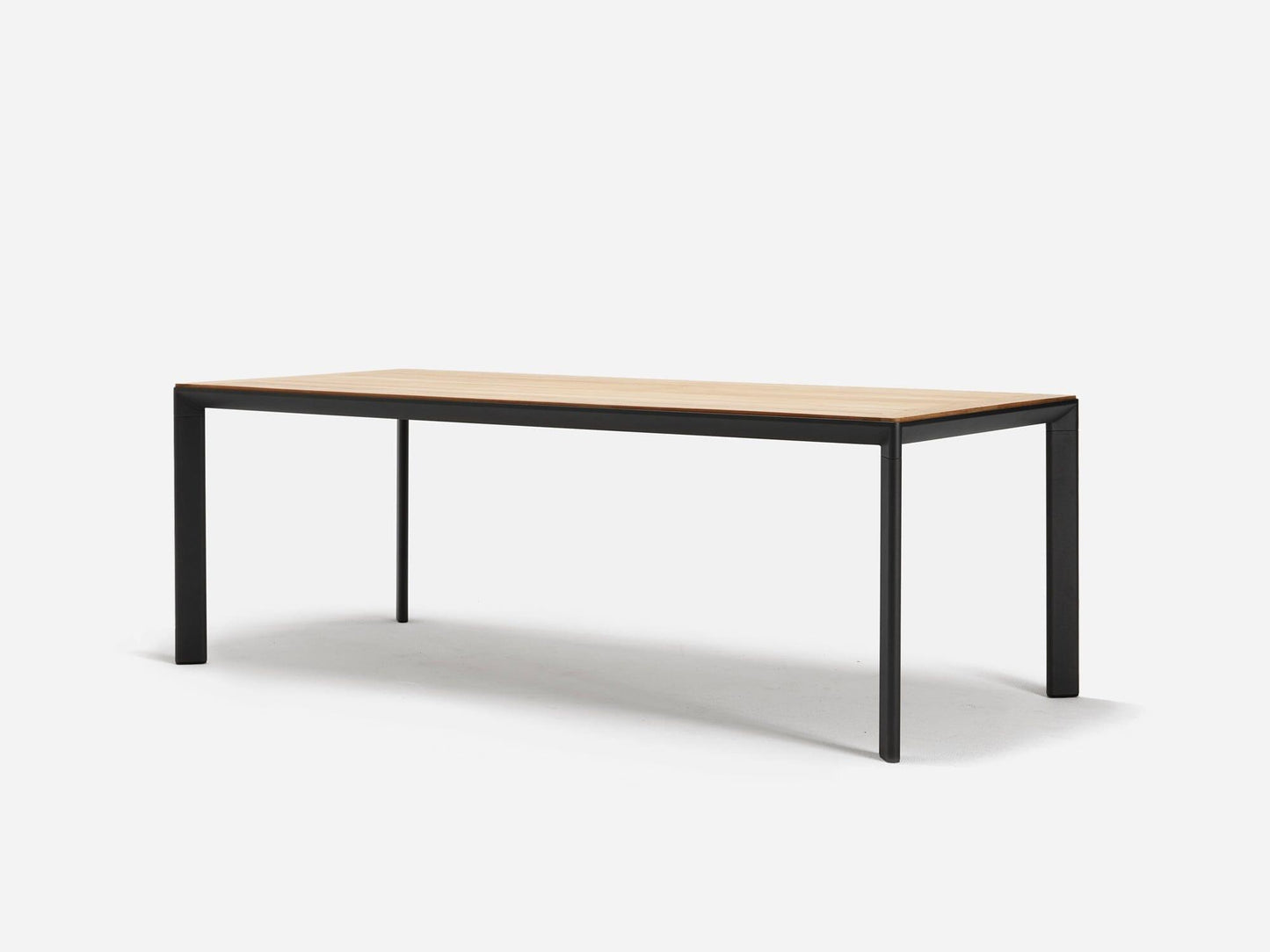 Table Addis en teck et aluminium