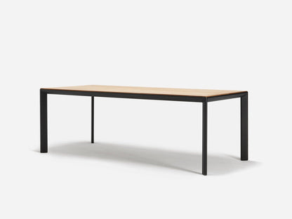 Table Addis en teck et aluminium