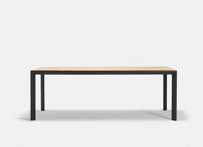 Table Addis en teck et aluminium