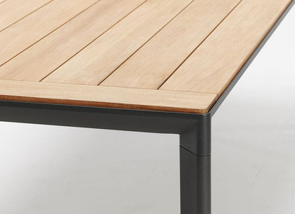 Table Addis en teck et aluminium