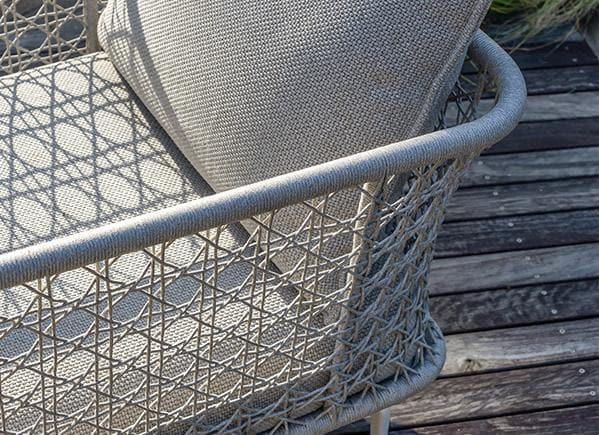 Fauteuil lounge tissé Aireys