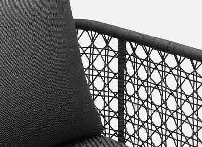 Fauteuil lounge tissé Aireys