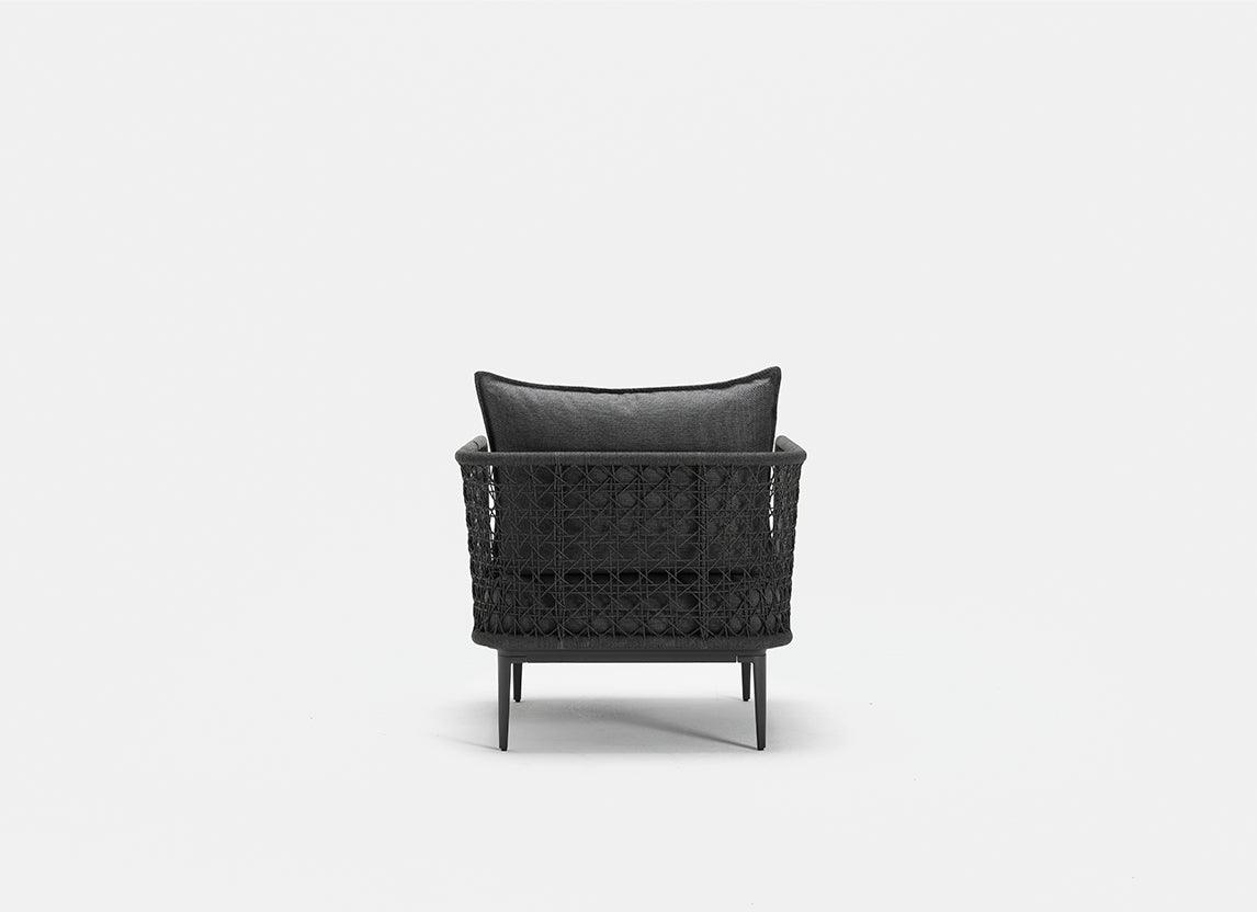 Fauteuil lounge tissé Aireys