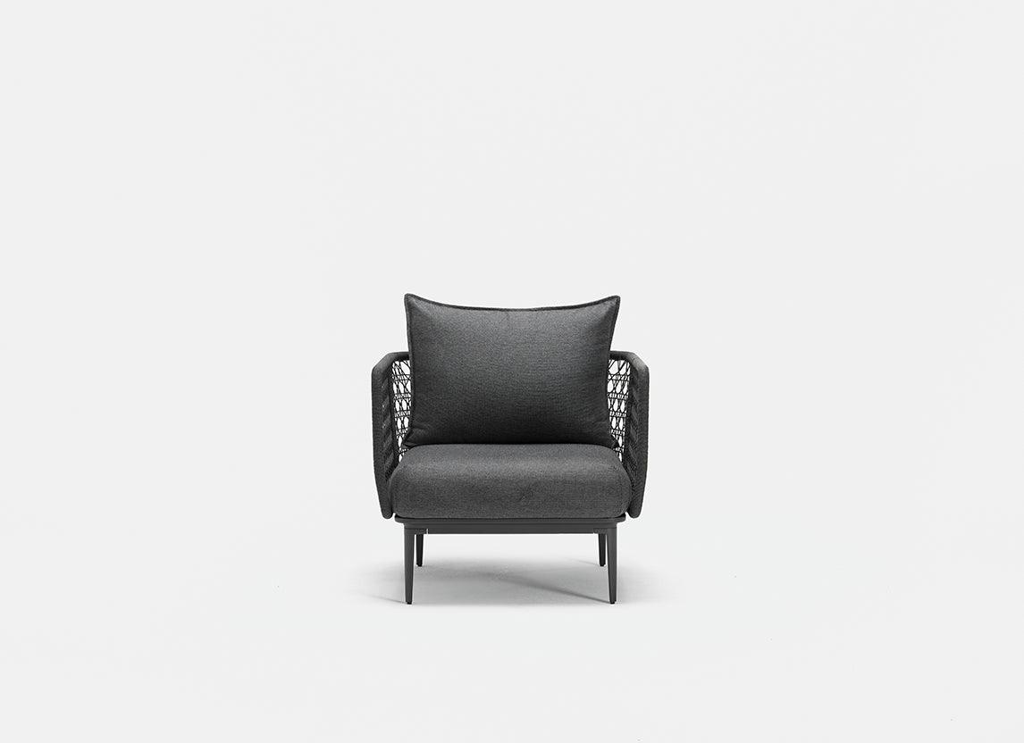 Fauteuil lounge tissé Aireys