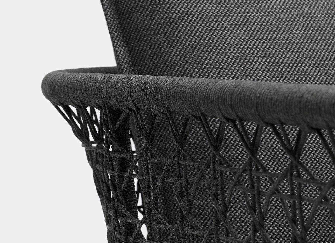 Fauteuil lounge tissé Aireys