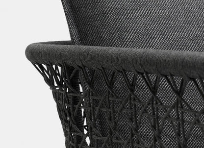 Fauteuil lounge tissé Aireys