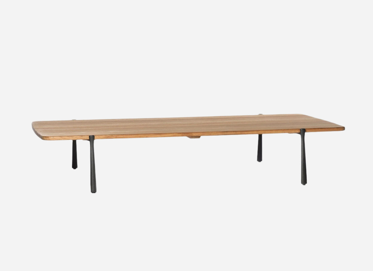 Table basse rectangulaire Branch avec plateau en teck : 20 % de réduction