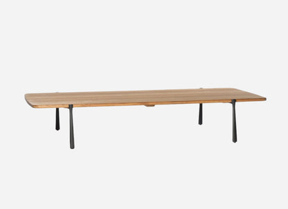 Table basse rectangulaire Branch avec plateau en teck : 20 % de réduction
