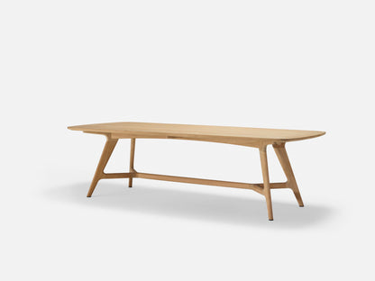Table elliptique en teck Forrest