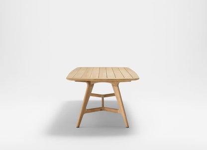 Table elliptique en teck Forrest