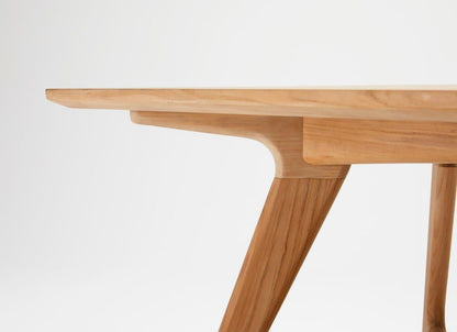 Table elliptique en teck Forrest