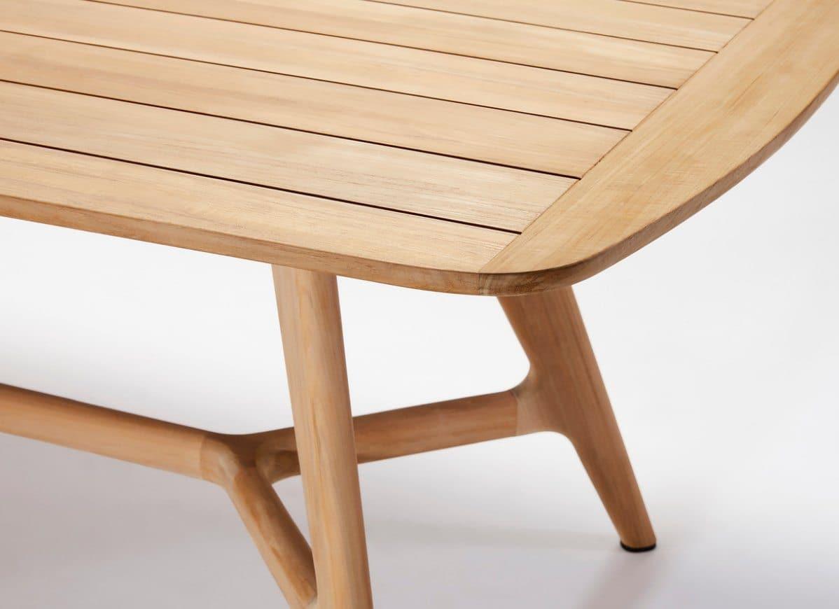 Table elliptique en teck Forrest