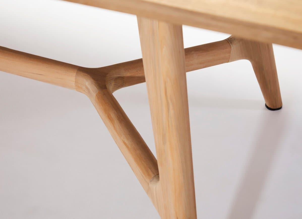 Table elliptique en teck Forrest