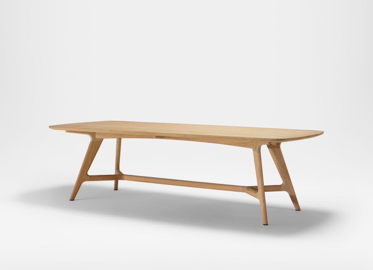 Table elliptique en teck Forrest