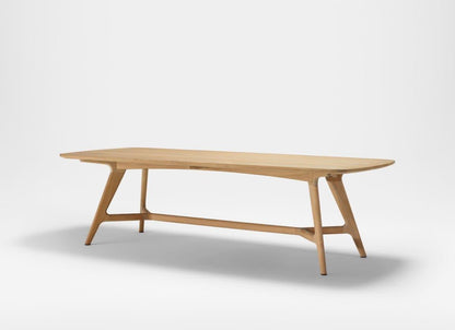 Table elliptique en teck Forrest