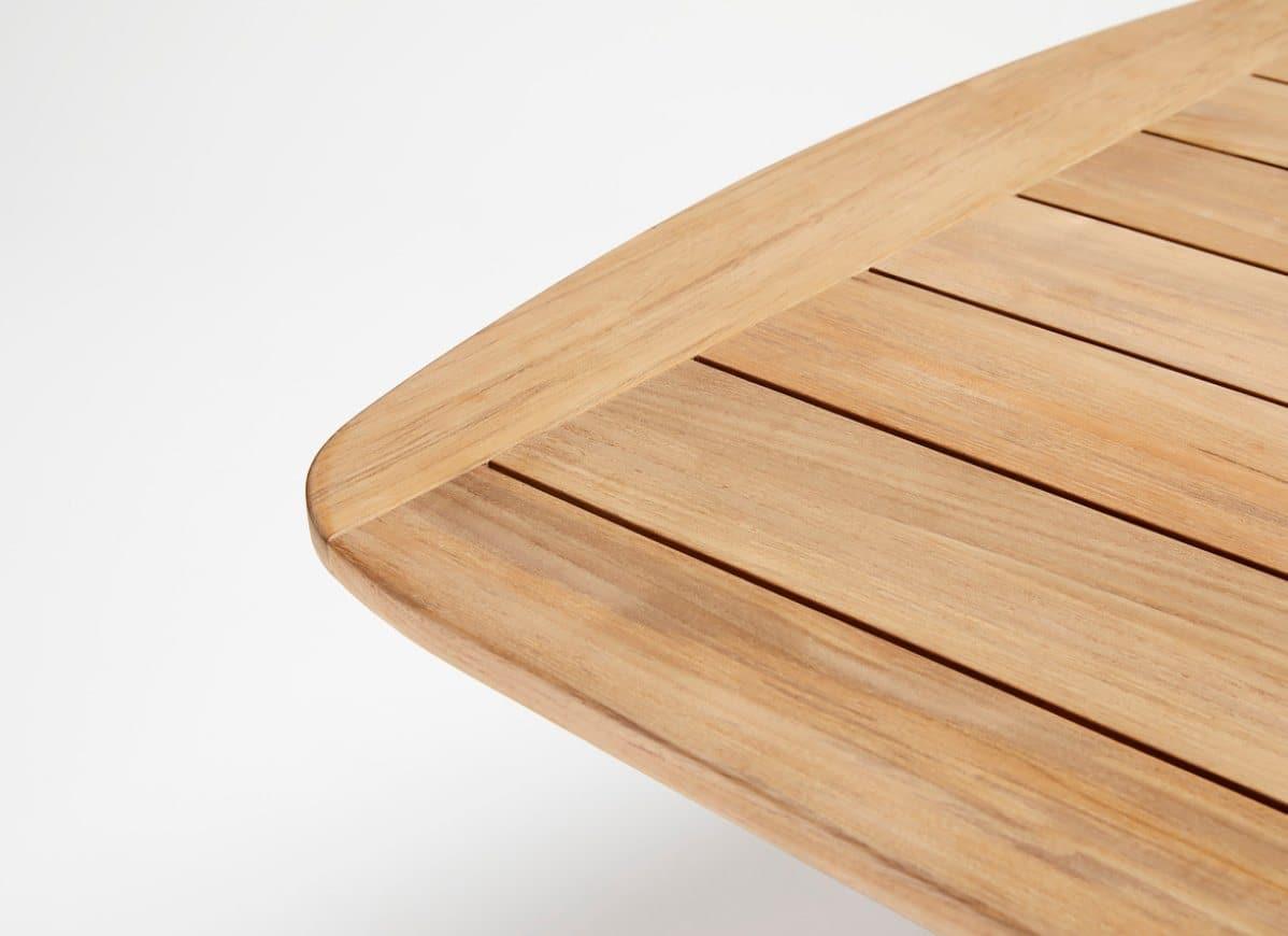 Table elliptique en teck Forrest