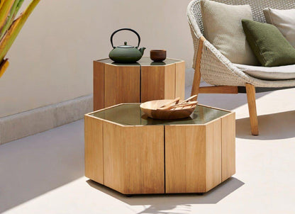 Tables basses hexagonales