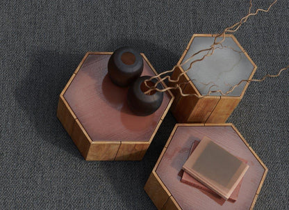 Tables basses hexagonales