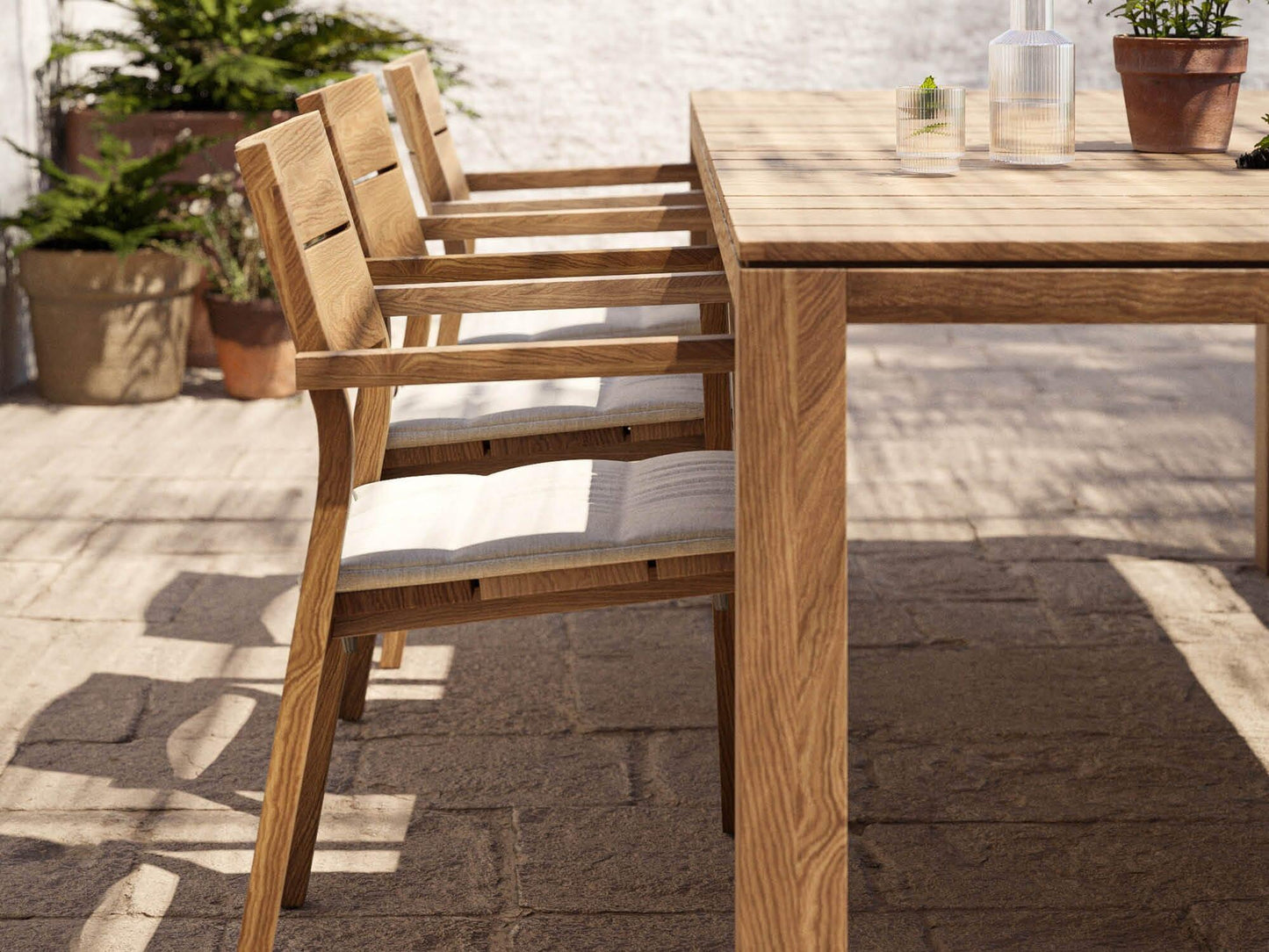 Fauteuil en teck Kos