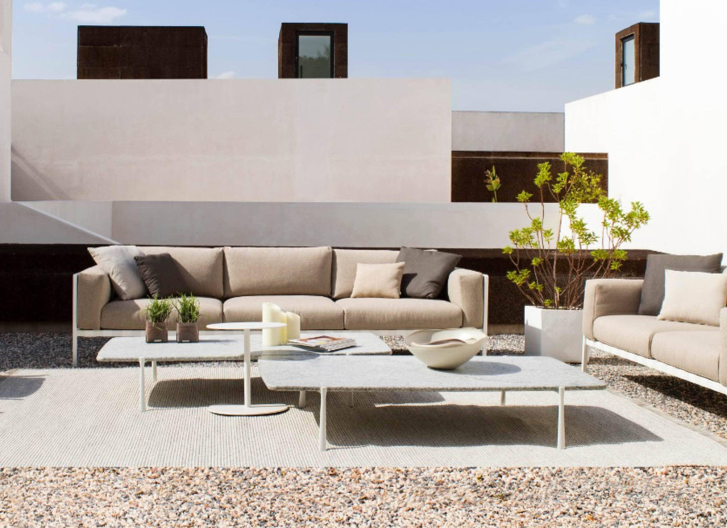 Canapé Natal Alu blanc