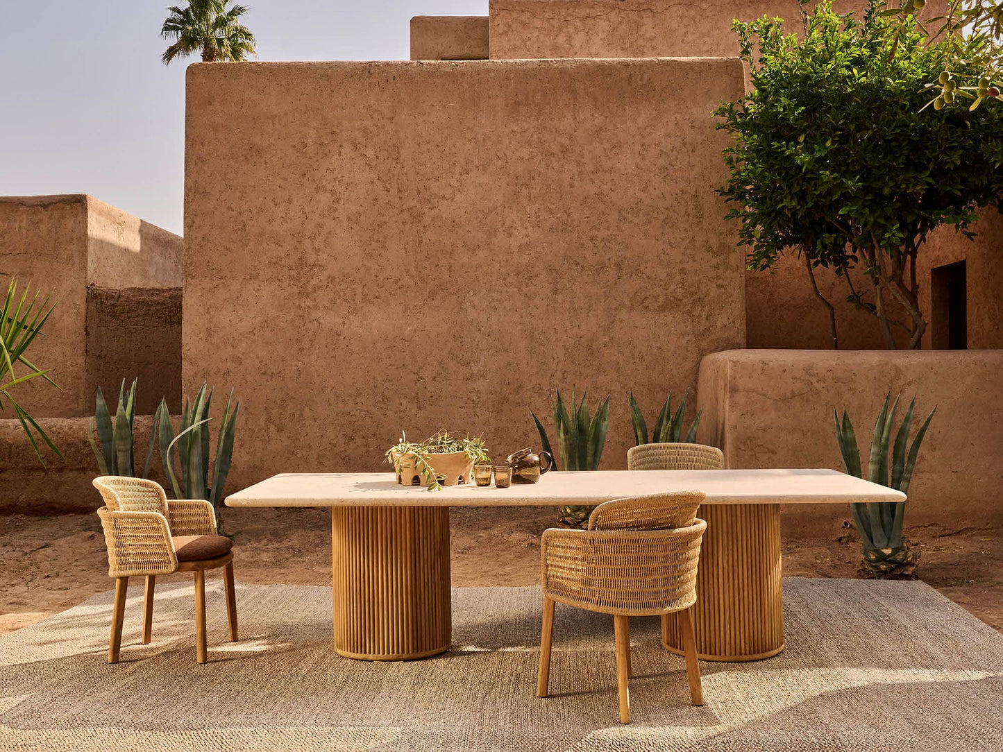 Table de salle à manger rectangulaire Otto