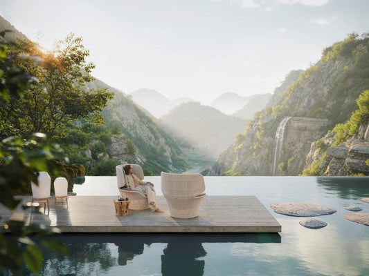 Fauteuil à oreilles SEASHELL GRAND