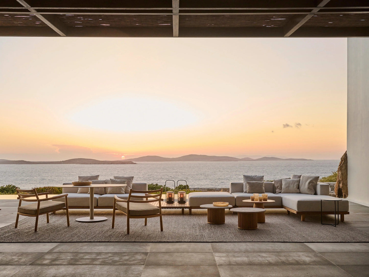 Canapé Vis a Vis en maille Silverstone