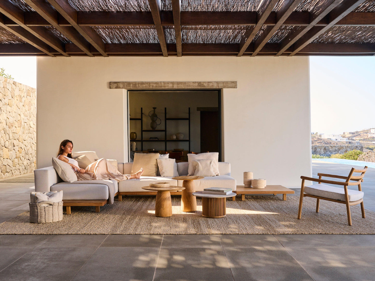 Canapé Vis a Vis en maille Silverstone